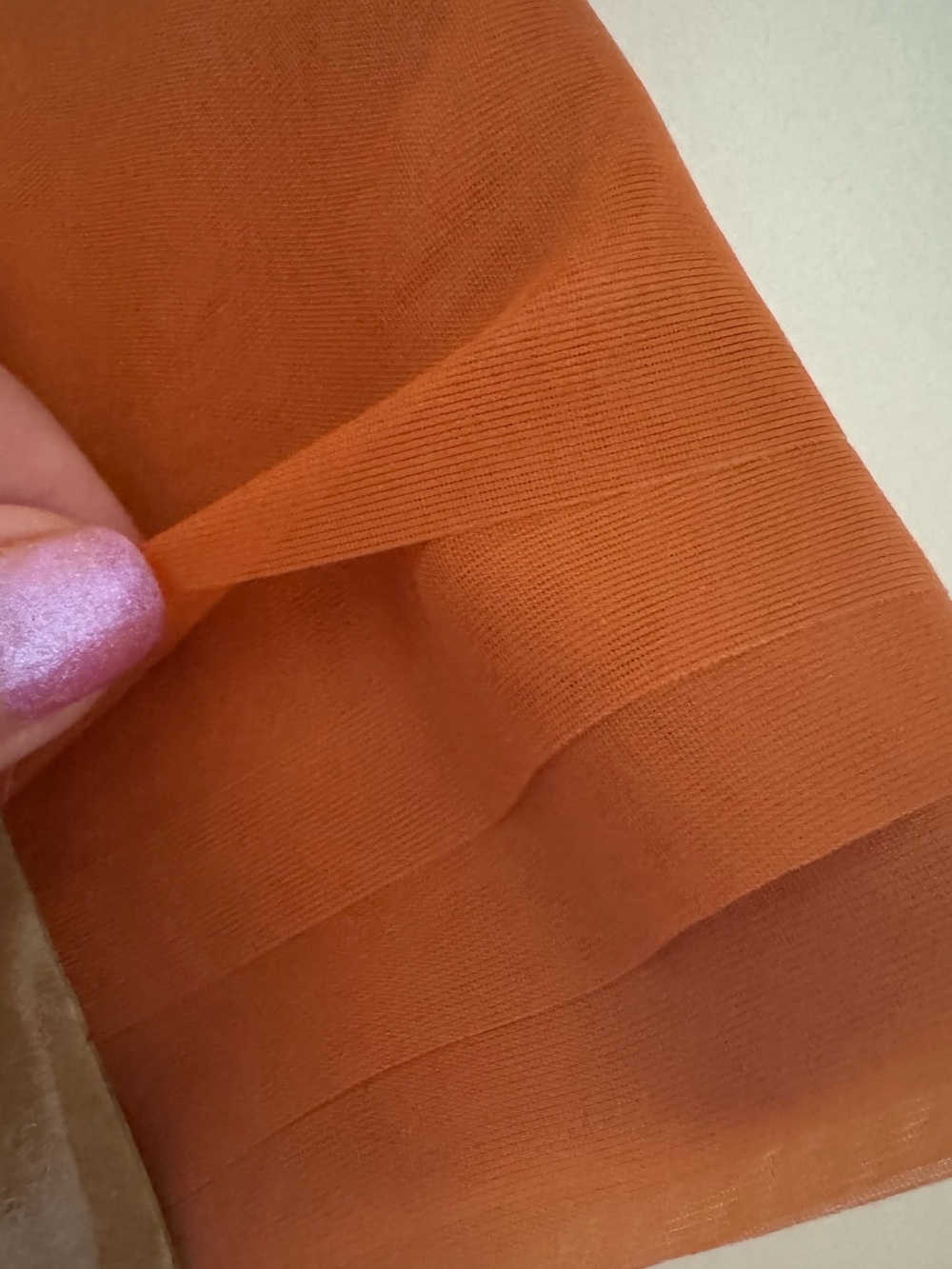 Sheer Orange Curtains NWT - Picture 4 of 4